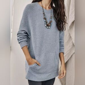 J. Jill Gray Crew Neck Sweater